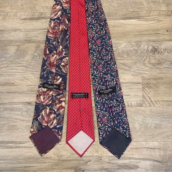 Christian Dior Monsieur Italy 3 Silk Ties - Picture 5 of 14